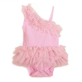 Romper/jurk 'one shoulder' 9/12mnd