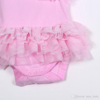 Romper/jurk 'one shoulder' 9/12mnd