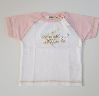 Name It babyshirt roze mt. 74/80