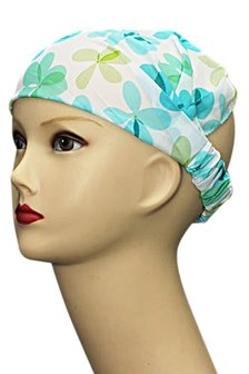 Bandana/haarband groen/blauw