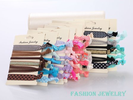 Haar elastieken-armband bow tie 