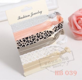 Haar elastieken-armband bow tie 