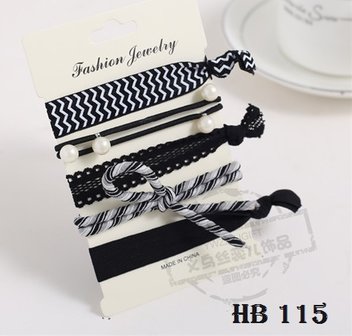 Haar elastieken-armband bow tie 