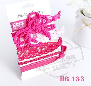 Haar elastieken-armband bow tie 