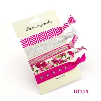 Haar elastieken-armband bow tie 