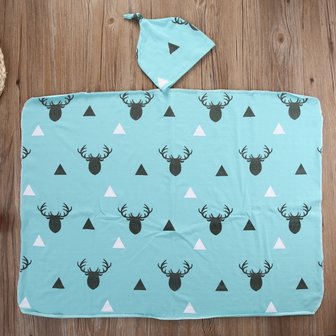 Babydeken/omslagdoek met mutsje