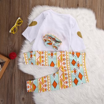 Babykleding sets 3 dlg  "Hello world" mt.50/56
