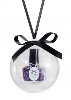 Plastic cadeau kerstbal