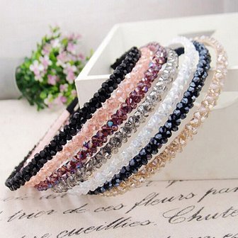Kristallen haarband/diadeem