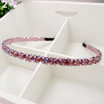 Kristallen haarband/diadeem