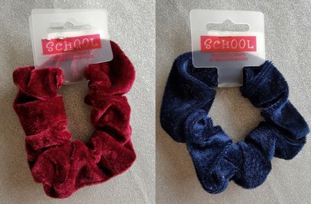 Balloon Bijoux haarelastieken/scrunchie velours  