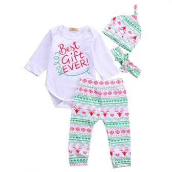 Babykleding KERST set  4 delig 