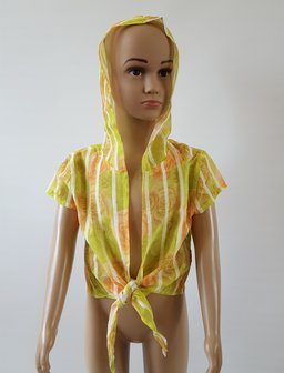 Peuter/kinder bolero roze/groen