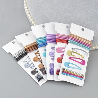 Haaraccessoire set glitter 18 stuks