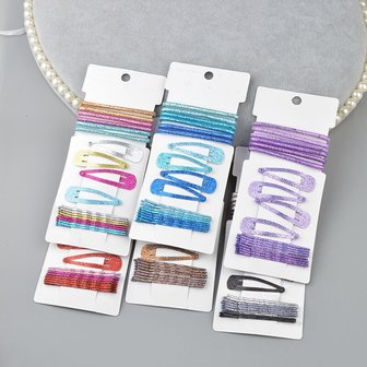 Haaraccessoire set glitter 18 stuks