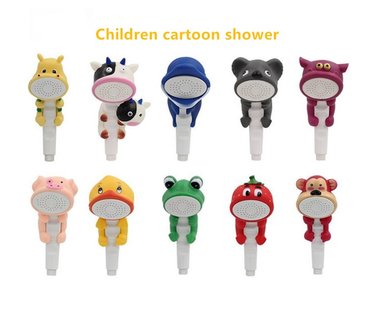 Douchekop/sproeier cartoon dieren figuren