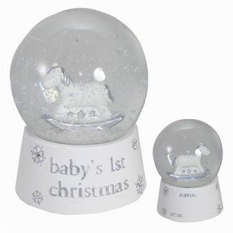 Bambino sneeuwbol baby's eerste kerst