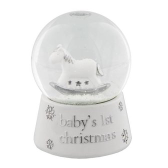 Bambino sneeuwbol baby's eerste kerst