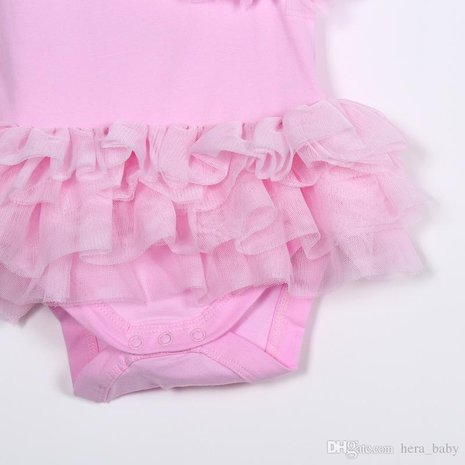 Romper/jurk 'one shoulder' 9/12mnd