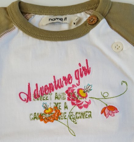 Name It babyshirt kaki mt. 74/80