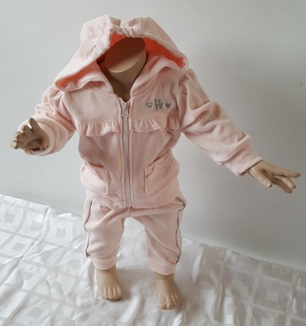 Babaluno velours baby joggingpakjes  
