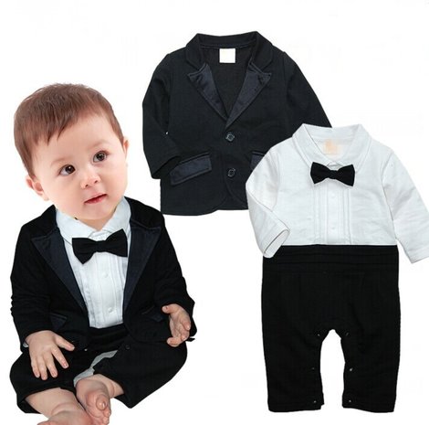 Babykostuums bodysuit met blazer 2 kleuren