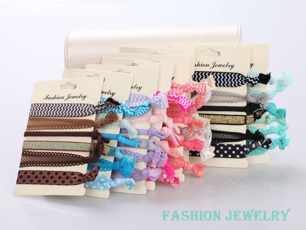 Haar elastieken-armband bow tie 