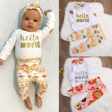 Babykleding sets 3 dlg  