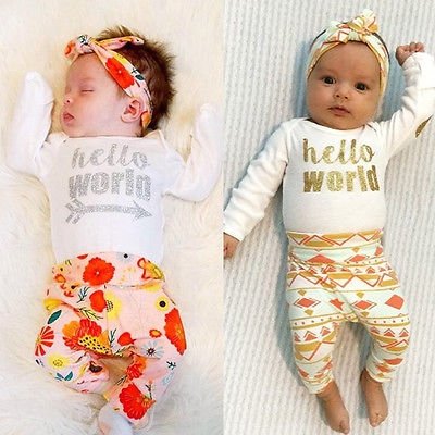 Babykleding sets 3 dlg  