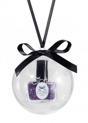 Plastic cadeau kerstbal