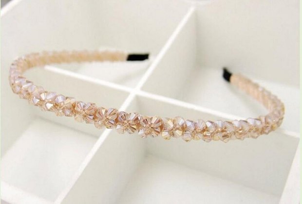 Kristallen haarband/diadeem